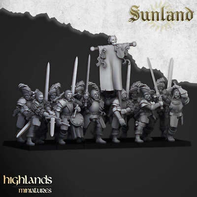 Highlands Miniatures Sunland Empire Landsknechts X20 28mm/32mm Scale -NO BASES-