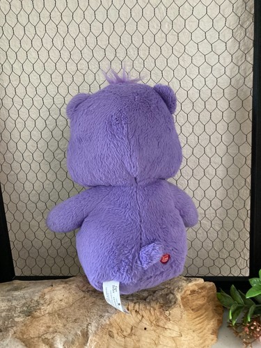 724⚜️ Peluche Doudou Nounours Bisounours Violet Care Bears Hasbro Hauteur 25 Cm - Photo 6/6