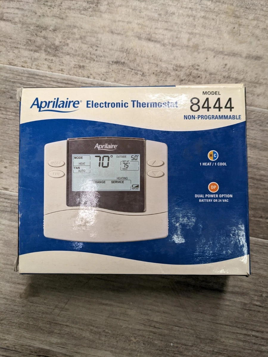 Aprilaire Electronic Thermostat Model 8444 Non-Programmable | eBay
