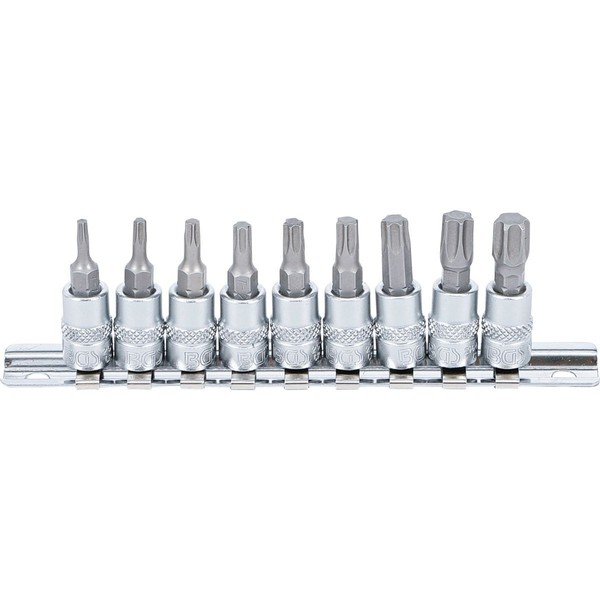"Bit-Einsatz-Satz T-Profil Torx T10-T50 Antrieb 6,3 Mm (1/4\"), Bit NüSse, 9 Tlg."-image