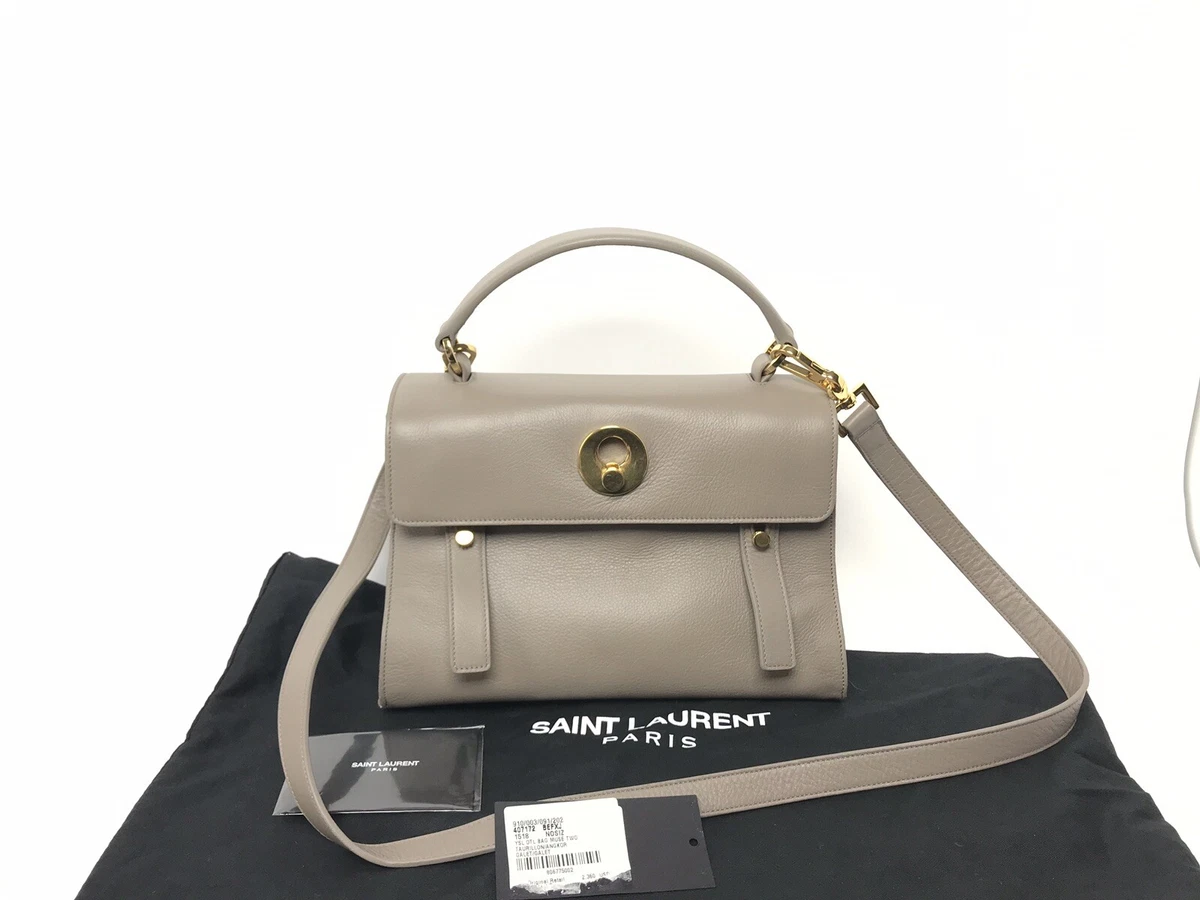 Saint Laurent Black Leather and Canvas Small Muse Two Top Handle Bag Saint  Laurent Paris