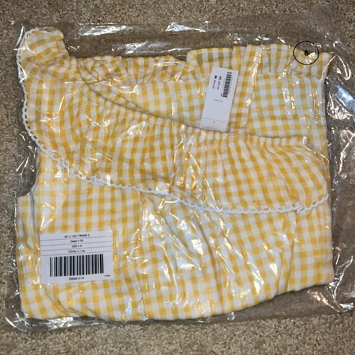 Janie and Jack Sun Days Yellow Pants Off Shoulder Romper Sz 8 NWT - Picture 2 of 4