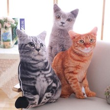 3D The Simulation Cat Cushion Cover Car/Hotel Home Decoration Throw Pillow