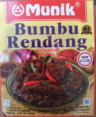 MUNIK BUMBU RENDANG INDONESIA INSTANT SEASONING PASTE 115G