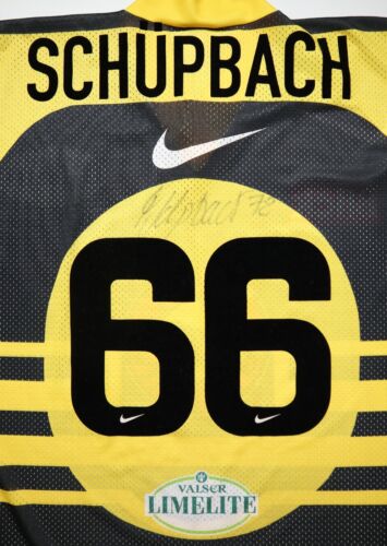 SC BERN 1996/1997/1998 #66 SCHUPBACH ICE HOCKEY TRIKOT JERSEY SIGNED NIKE MEN XL - Bild 7 von 18