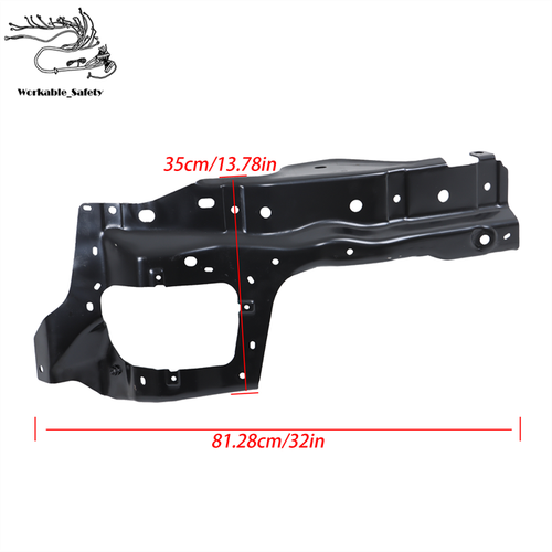Soporte parachoques delantero derecho acero negro para GMC Sierra 1500 2022-2024 GM1067221 - Imagen 2 de 15