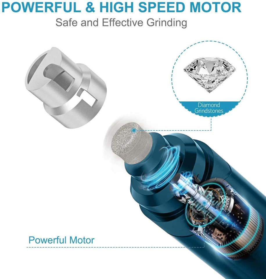 Molinillo de uñas eléctrico para perros recortador de mascotas cortador de carga USB profesional al por mayor Foto 2 de 4