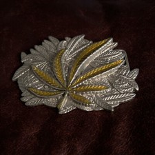 Marijuana Leaf Belt Buckle Pot Leaf Gloss NOS