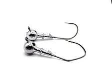 Round Weedless Bass Fishing Jig UnPainted Victory V Loc or Mustad Hook New