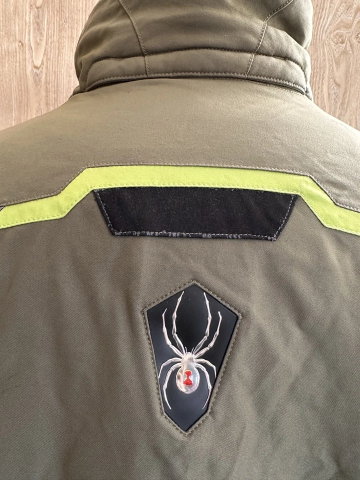 Spyder X-Static Dermizax Ski Jacket Mens US-XL Olive Green - Image 4 of 4