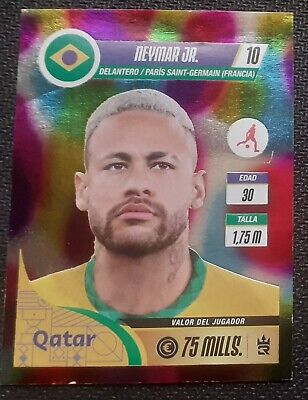 PANINI FIFA WORLD CUP QATAR 2022 LEGEND NEYMAR JR EXTRA STICKER RARE HTF A  