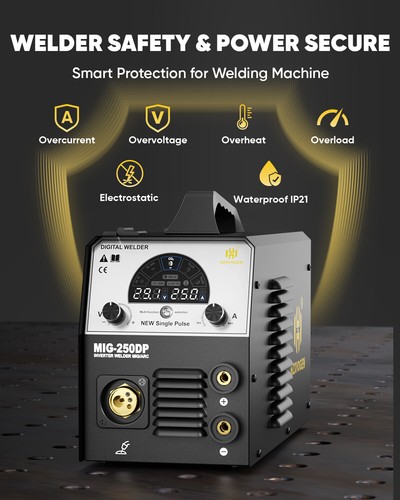 5in1 flux cored wire MIG/Pulse-TIG/LIFT-WIG/STICK welding machine, 250A, for aluminum - Picture 7 of 17