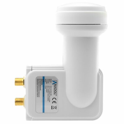 GigaBlue Ultra Rocket Twin - 0.1dB LNB Für 2 Teilnehmer, 4K & Full HD Fähig