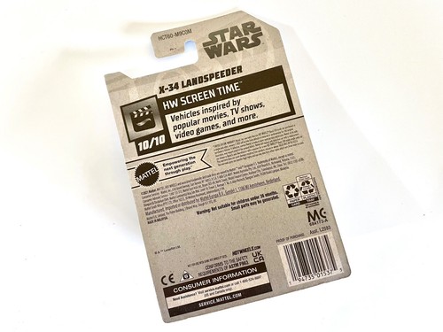 NUOVE Hot Wheels Star Wars HW Screen Time X-34 Landspeeder Marrone Mattel 10/10 2021 - Foto 4 di 6