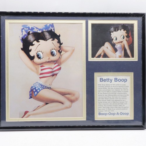 Betty Boop Framed Picture and Story Matted Pinup USA 11x14 - 第 1/5 張圖片