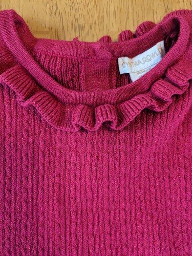 Cynthia Rowley Girls Valentines Day Sweater and Skirt Set Red Swirl Hearts - Picture 5 of 10