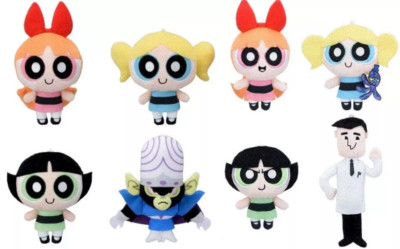 The Powerpuff Girls Plush Toy Doll Mascot Complete Set of 8 SEGA