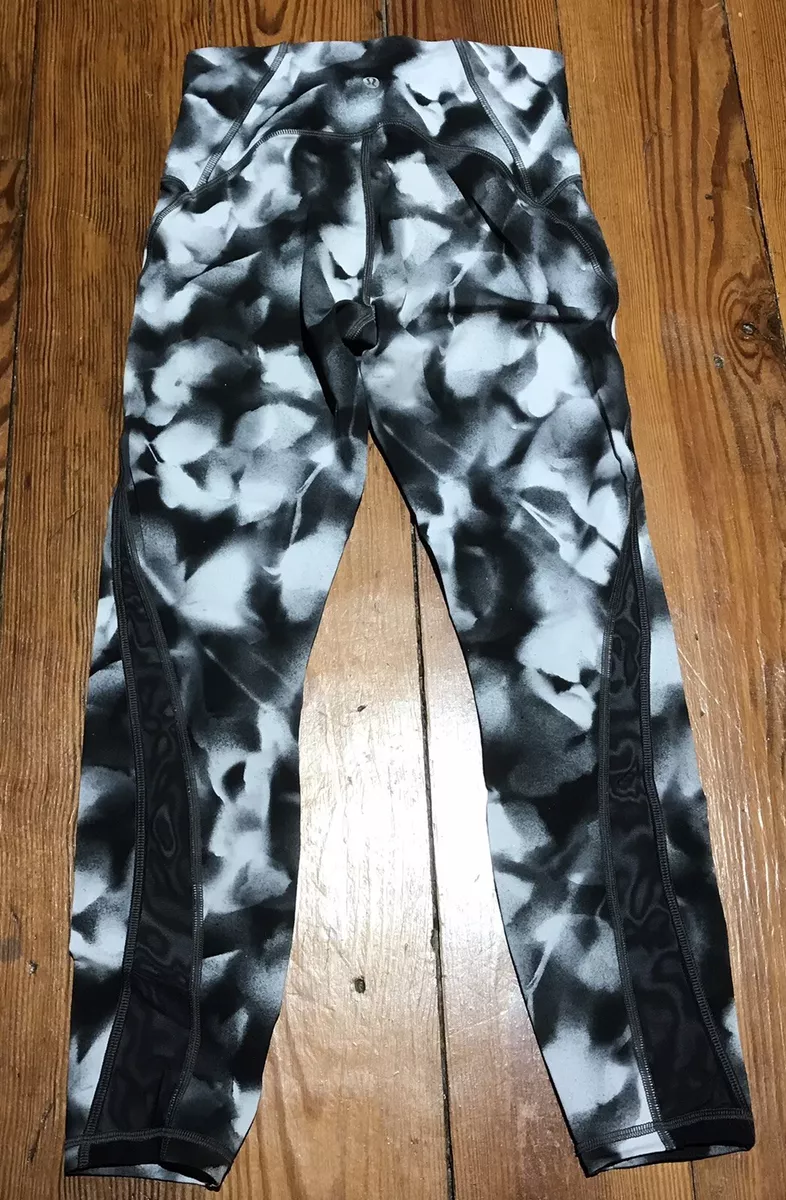 Lululemon Train Times Leggings 6 style lw5ARBZ40417 Grey White Marble  Mottled