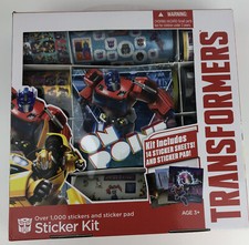 Transformers : Sticker Kit with Sticker Sheets And Sticker Pad 1,000 Stickers