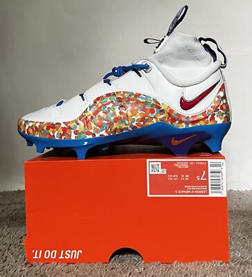Size 7.5M- Nike LeBron IV 4 Menace 3 Fruity Pebbles NBY FV8044-100 Football