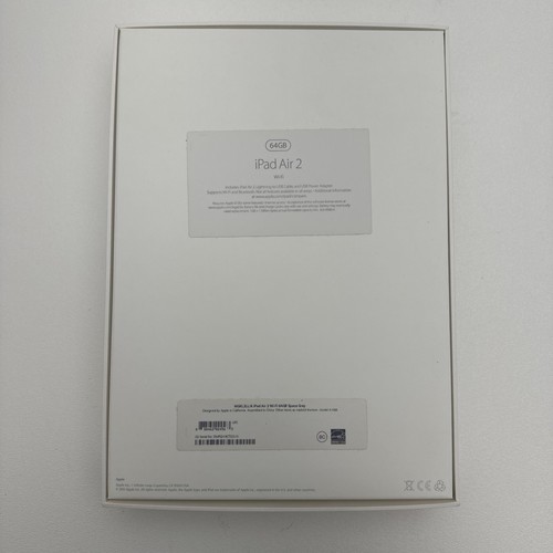 Apple iPad Air 2 2nd Gen 64GB Wi-Fi 9.7" Space Gray - BOX ONLY - Photo 6 sur 8