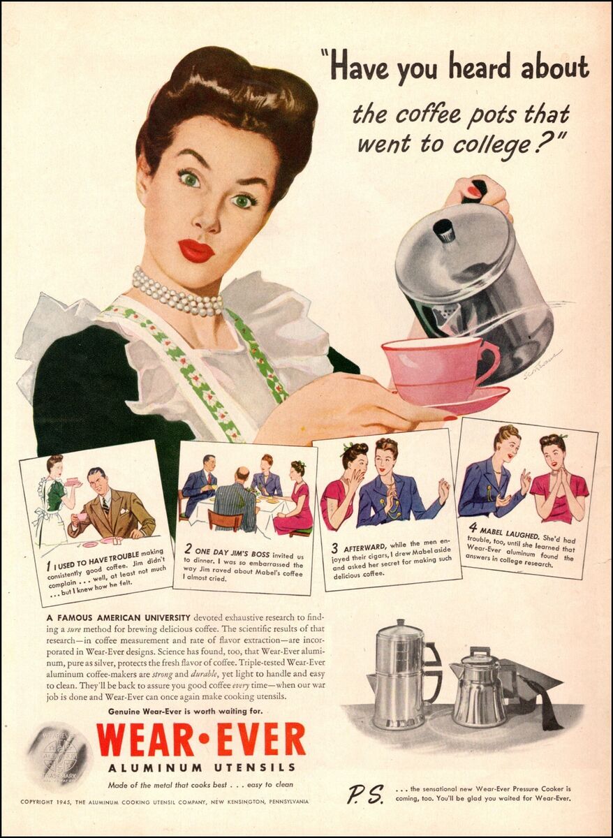 1946 USA Cooking Made Easy, Wear-Ever Pressure Cooker 1946 USA Cooking Made Easy, Wear-Ever Pressure Cooker