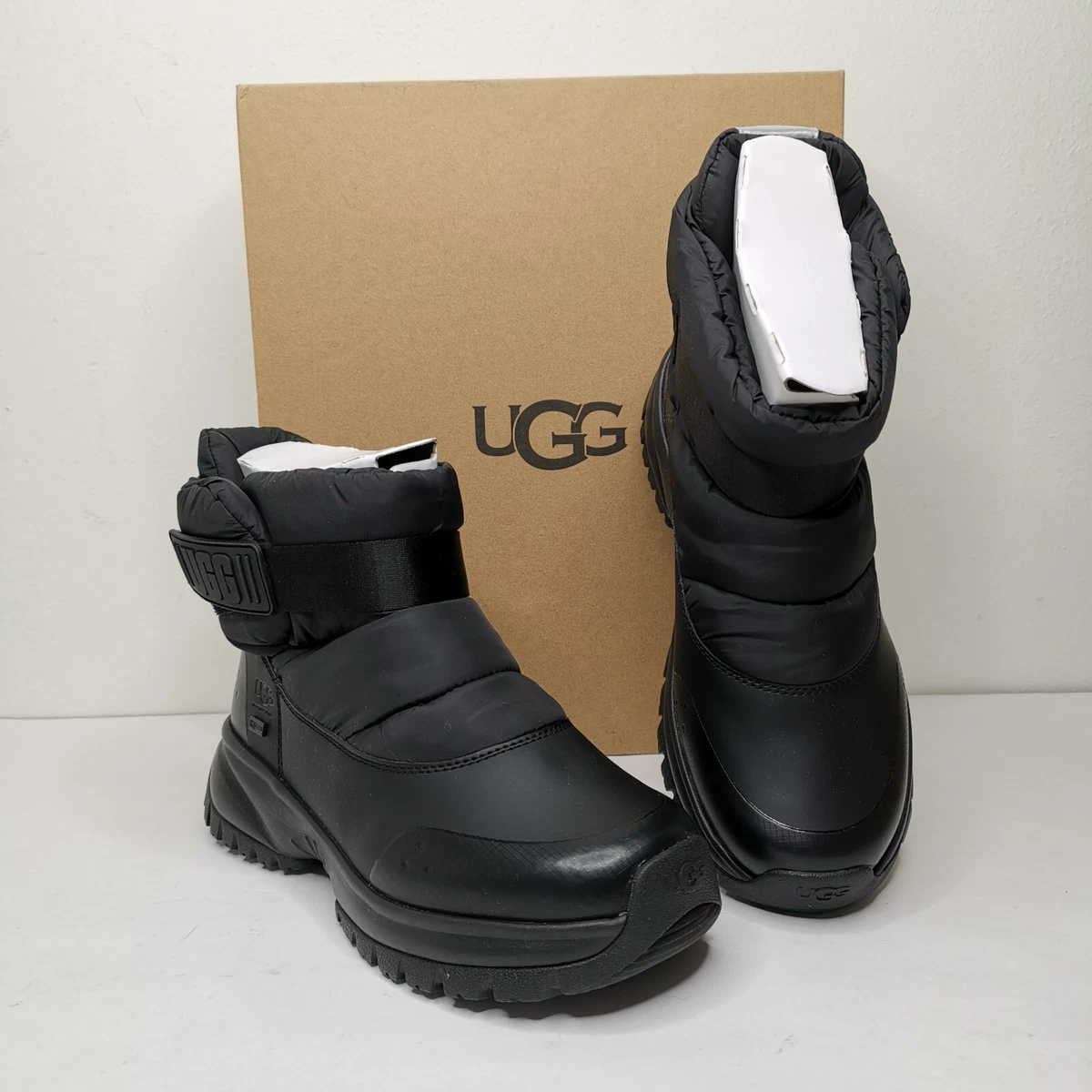 UGG Yose Puff Boot Women's Size 6 Black New In Original Box