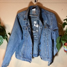 Retro 80s Disney Direct Mickey Mouse Denim L Jacket