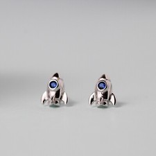 925 sterling silver Christmas holiday snowflake stud earrings