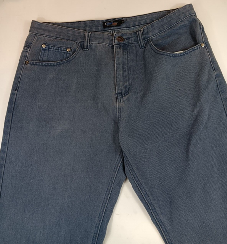 Surf Ride Denim Jeans Dark Blue Mens Sz 38 x 32 Zip Fly - Pockets Cotton Blend - Picture 4 of 10