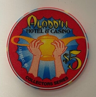 Aladdin $5 Casino Chip 1995 CCGTCC 3rd Annual Collectors Series Las Vegas Nevada