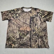 Magellan Mossy Oak Camo Hunt Gear T Shirt Mens XXL 3XL Brown Break Up Country