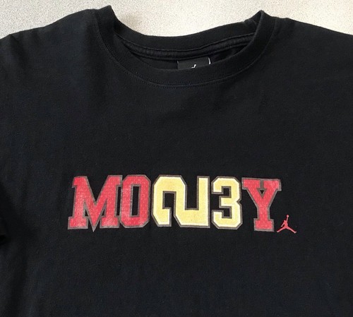 Vintage Jordan 23 Men's Logo Swingman MONEY Short Sleeve T-Shirt Black Size XL - Picture 3 of 14