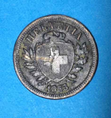 SVIZZERA 1 RAPPEN 1853 KM # 3,1 FINE.