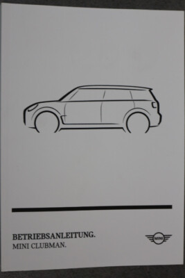 MINI Clubman Betriebsanleitung ''2022'' Bedienungsanleitung / Handbuch
