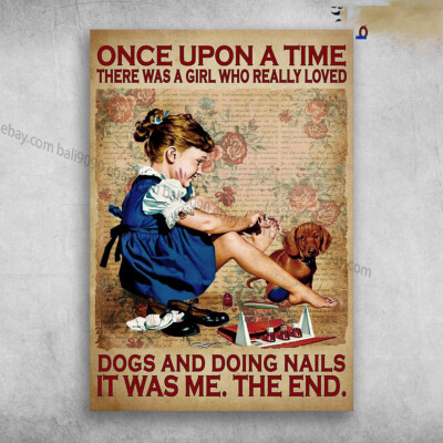 Litter Girl Doing Nails, Dog - Once Upon A Time, There Was A Girl Who Really ...