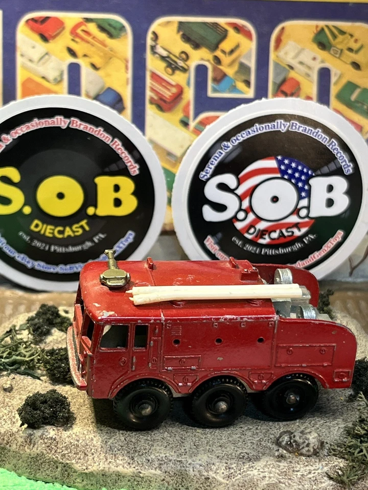 Lesney 1960 Foamite Crash Tender Nº 63 Aeropuerto Bomberos Rojo Diecast Excelente Estado Foto 3 de 4