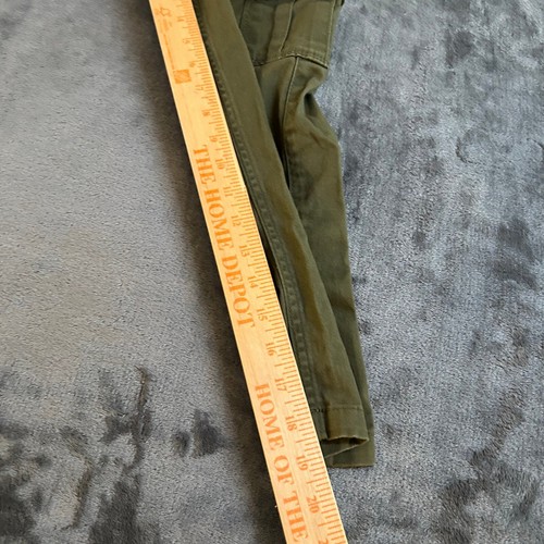 Levi's Cargo Pants Olive Green Twill Utility Pockets Elastic Waist Kids Size 5 - Picture 7 of 10