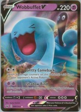 Wobbuffet V - 086/202 - Ultra Rare NM, English Pokemon Sword & Shield - Base Set