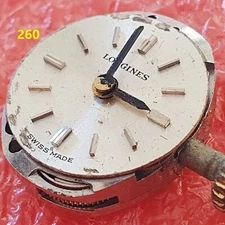 OK Longines Cal. Manual Balance Movement 410 dial 13.5 mm vintage old parts