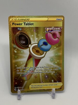 Pokemon Power Tablet 281/264 Fusion Strike Full Art Gold Secret Rare NM | eBay Pokemon Power Tablet 281/264 Fusion Strike Full Art Gold Secret Rare NM | eBay