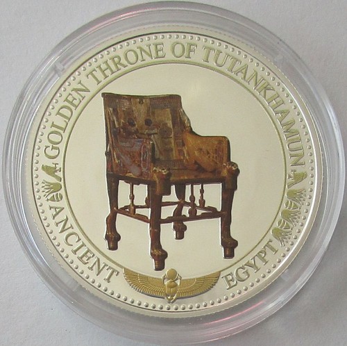 Salomonen 2 Dollars 2016 Ancient Egypt Goldener Thron von Tutenchamun Silber - Bild 1 von 2