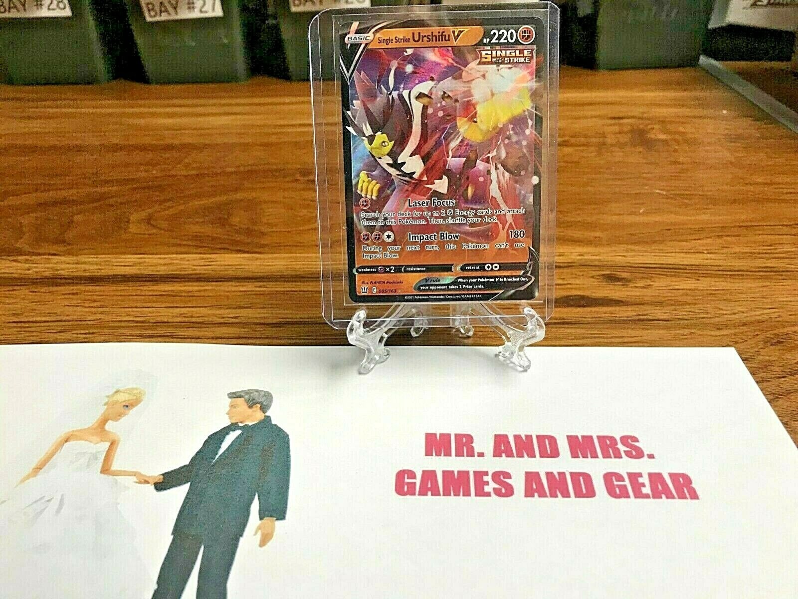 Single Strike Urshifu V 085/163 - Battle Styles - Ultra Rare Pokemon Card NM