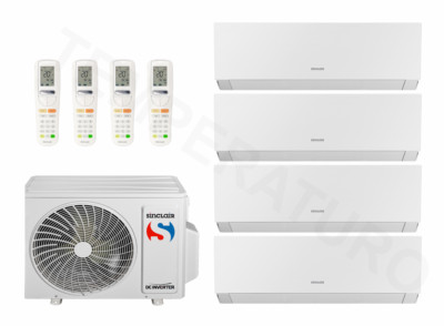 Sinclair Marvin 4-Raum Multisplit Klimaanlage 4x 2,7 kW A++/A+ WiFi R32