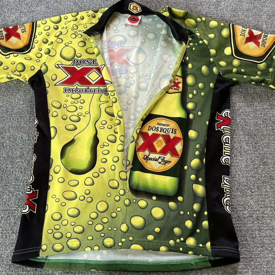 Dos Equisetum Jersey Mens Large Cycling Shirt  Too Beer Cerveza Extreme Bike - Image 2 of 4