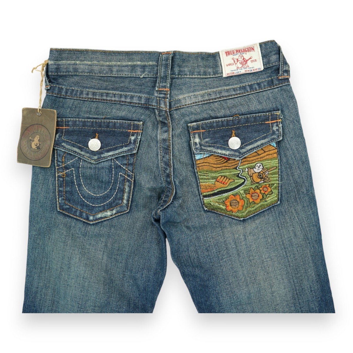 NWT VTG True Religion Y2K Joey Buddha Embroidered Women's NWT VTG True Religion Y2K Joey Buddha Embroidered Women's