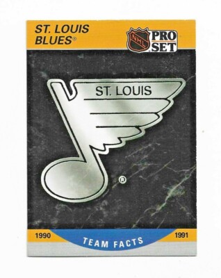 NHL Playercard - 90-91 Pro Set- St. Louis Blues - Team Facts #582