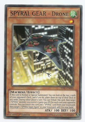 SPYRAL GEAR Big Red TDIL-EN089 Rare Yu-Gi-Oh Card 1st Edition English Mint New