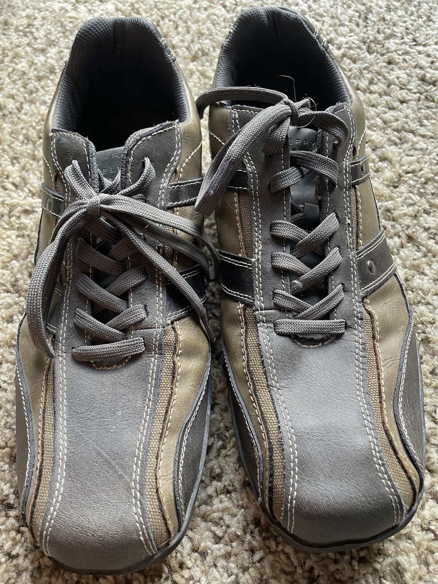 Perry Ellis America Blake Men's Leather Brown Lace Up Casual Shoes