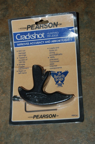 VINTAGE PEARSON TRU FIRE CRACKSHOT BREVETTATO DESIGN FARFALLA - Foto 1 di 5
